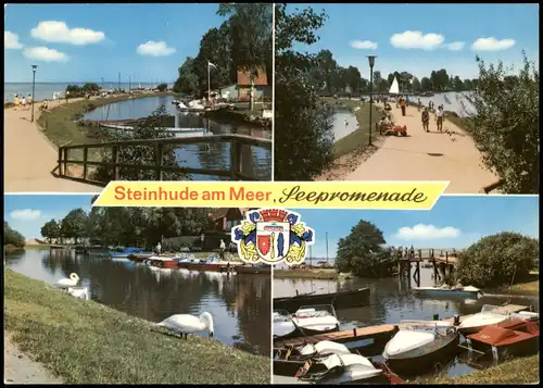 Niedersachsen  Steinhude am Meer Seepromenade Mehrbildkarte 1980