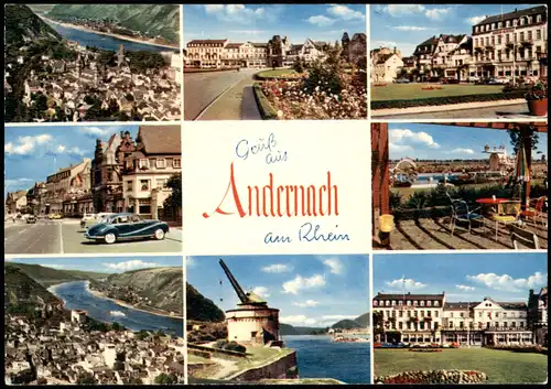 Ansichtskarte Andernach Gruss-Aus-Mehrbildkarte mit Stadtteilansichten 1966