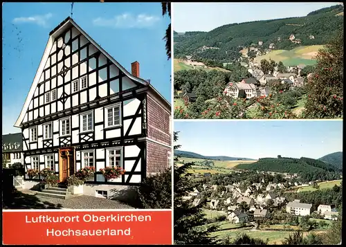 Oberkirchen-Schmallenberg Mehrbildkarte mit 3 farbigen Ortsansichten 1977