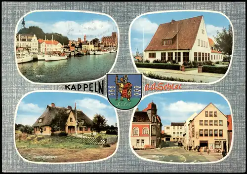 Kappeln (Schlei) Mehrbild-AK mit Hafen, Jugendherberge, Rasthaus 1971