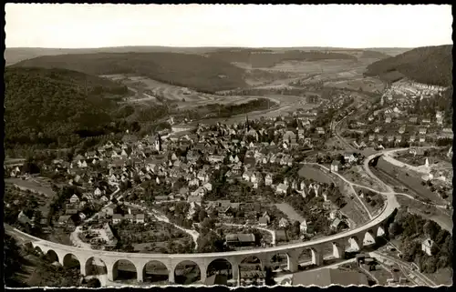 Ansichtskarte Nagold Luftbild Luftaufnahmen 1963