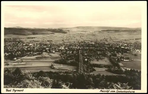 Ansichtskarte Bad Pyrmont Aussicht vom Spelunkenturm 1959