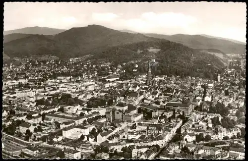 Ansichtskarte Freiburg im Breisgau Luftbild 1956