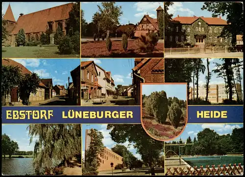 Ansichtskarte Ebstorf Schwimmbad, Straße, Gebäude 1978