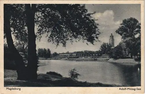 Werder-Magdeburg Adolf-Mittag-See, Messe 1942  gel. Feldpoststempel WK2