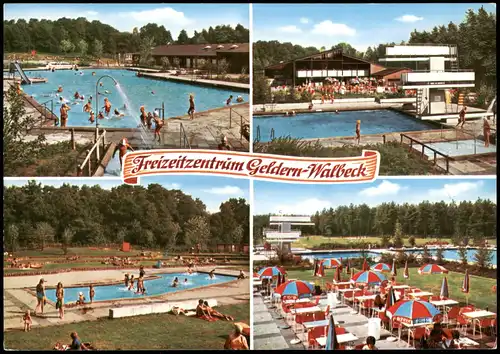 Walbeck-Geldern Mehrbildkarte Freizeitzentrum Geldern-Walbeck 1970