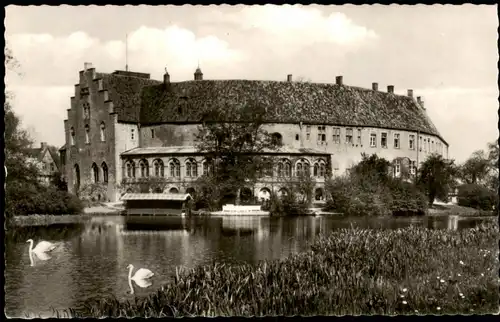 Ansichtskarte Burgsteinfurt-Steinfurt Fürstl. Bagno-Gaststätten Schloß 1964