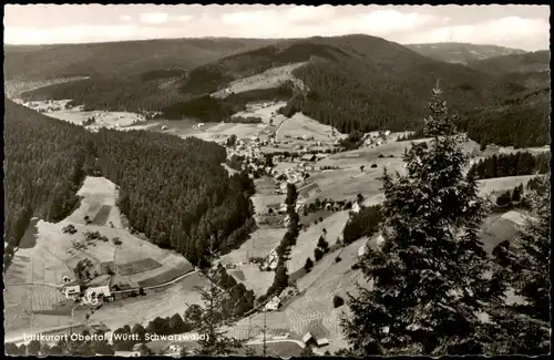 Obertal-Buhlbach-Baiersbronn Blick auf die Stadt, LK Freudenstadt 1958