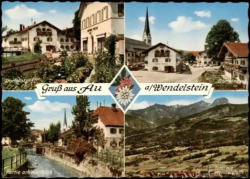 Ansichtskarte .Bayern Mehrbildkarte Gruss aus Au am Wendelstein 1966