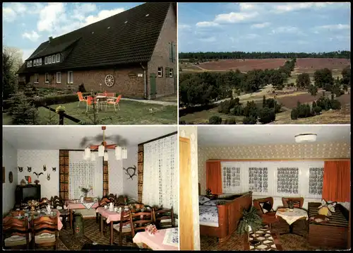 Bispingen Mehrbildkarte Pension Dierhsen Ferienhof Volkwardingen 1980
