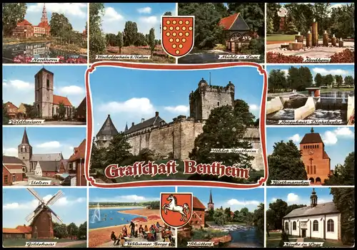 Ansichtskarte Bad Bentheim Mehrbildkarte Grafschaft Bentheim 1980