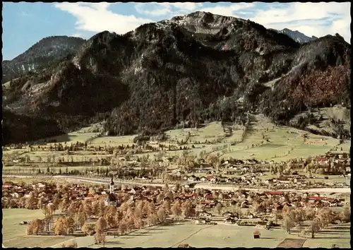 Ansichtskarte Lenggries Ortspanorama (Bayer. Alpen) mit Brauneck, 1559 m 1965