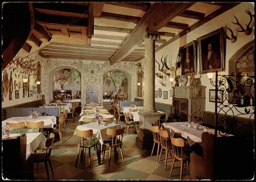 Rothenburg ob der Tauber  RESTAURANT KONDITOREI am Marktplatz 1965