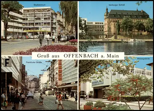 Offenbach (Main) Stadt-Zentrum, Isenburger Schloß, Messe uvm. 1970