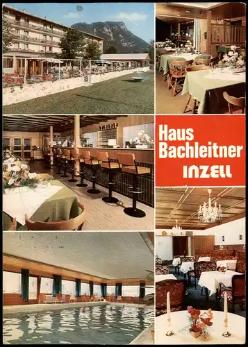 Inzell / Obb. Mehrbild-AK Haus Bachleitner Kuranstalt Schulstraße 1979