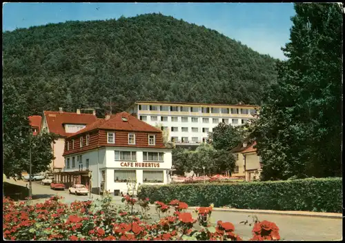 Reinhardshausen-Stadtlauringen Wald Panorama mit Cafe Hubertus, Sanatorium 1979