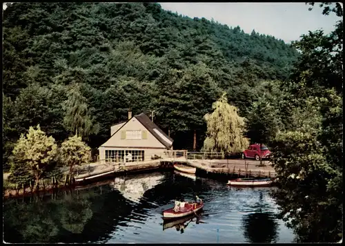 Idar-Oberstein Roter VW Käfer a.d. Weiherschleife Historische Achatschleife 1970