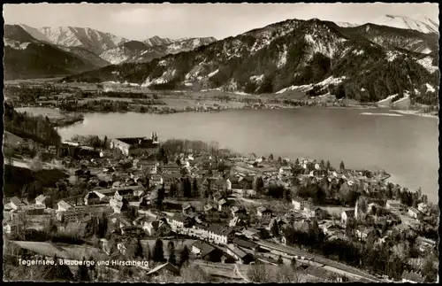Ansichtskarte Tegernsee (Stadt) Tegernsee, Blauberge und Hirschberg 1956/1962