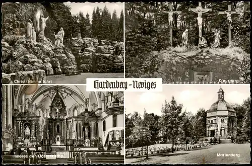 Ansichtskarte Neviges-Velbert Marienberg, Kreuzberg, Kloster 1966