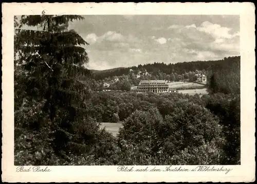 Ansichtskarte Bad Berka Blick nach dem Ärzteheim 1936