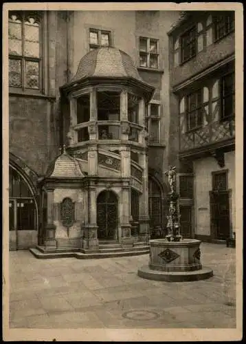 Frankfurt am Main Treppenturm von Alt-Limpurg im Römerhöfchen 1959