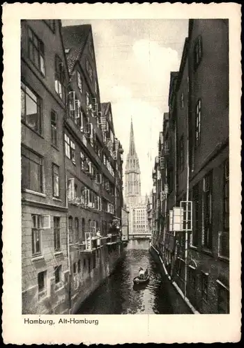 Ansichtskarte Altstadt-Hamburg Alt Hamburg 1952