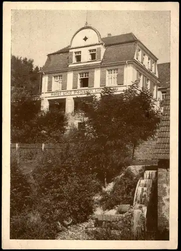 Ansichtskarte Heigenbrücken Hotel Lindenau 1952