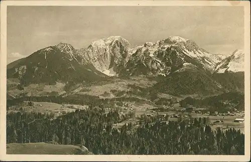 Ansichtskarte Berchtesgaden Blick auf Schönau 1928