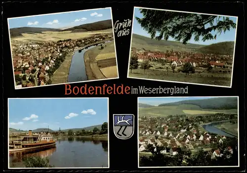 Ansichtskarte Bodenfelde Mehrbildkarte Weserbergland mit 4 Ortsansichten 1963
