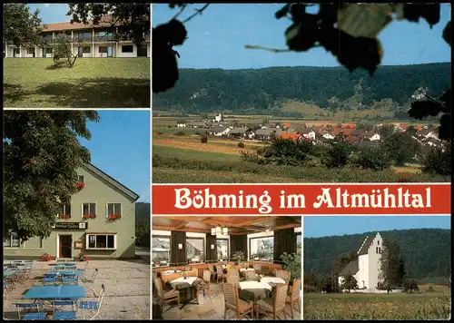 Böhming-Kipfenberg Mehrbildkarte Ortsansichten, Gasthof Pension  1990