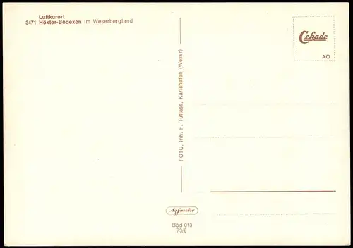 Bödexen Mehrbildkarte Weserbergland Ort mit 4 Ortsansichten 1973