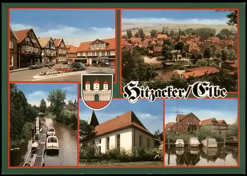 Hitzacker (Elbe) Mehrbildkarte mit Ortsansichten Stadtteilansichten 1980