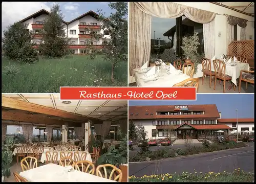 Ansichtskarte Himmelkron Mehrbildkarte Hotel-Restaurant Rasthaus OPEL 2000