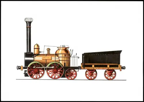 Lokomotive Saxonia - Johann Andreas Schubert TU Dresden 1839/1975