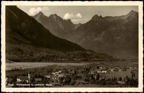 Ansichtskarte Weißenbach am Lech Blick auf die Stadt 1938