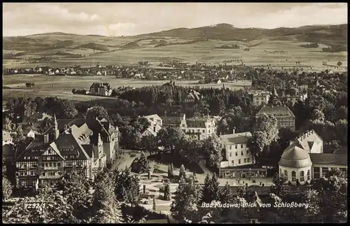 Bad Kudowa Kudowa-Zdrój Blick vom Schloßberg auf die Stadt 1930