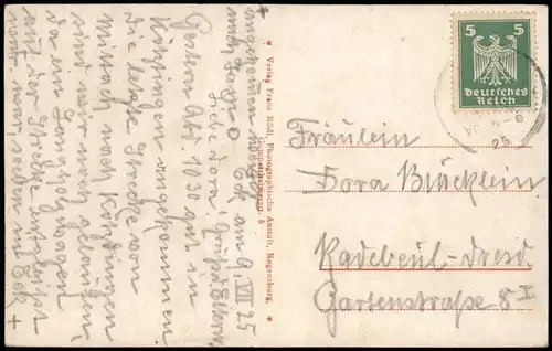 Bayerischer Wald Waldhotel u. Pension Eck i.  Besitzer Karl Mühlbauer 1925