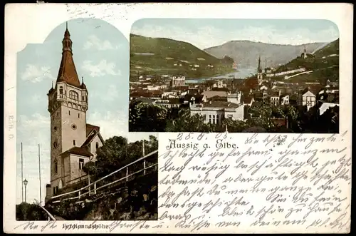 Aussig Ústí nad Labem (Ustji, Ustjiss) Ferdinandshöhe, Totale 1903