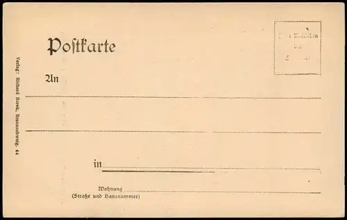 Ansichtskarte Nürnberg Hof im Krafft'schen Hause. 1908