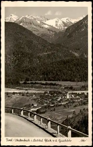 Ansichtskarte Weißenbach am Lech Blicj von der Gaichtstraße 1938