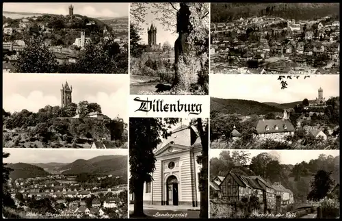 Ansichtskarte Dillenburg Mehrbild: Stadtansichten 1962