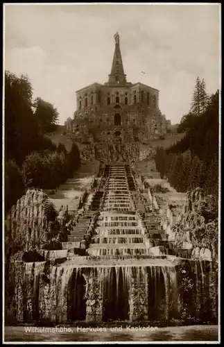 Ansichtskarte Bad Wilhelmshöhe-Kassel Cassel Herkules und Kaskaden 1928