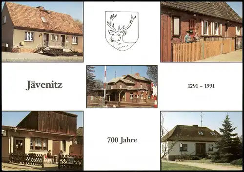Jävenitz-Gardelegen Mehrbild-AK Häuser, Ortsansichten 700 Jahre Feier 1991