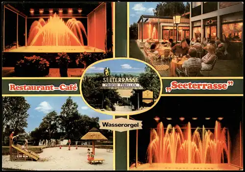 Ingelheim Mehrbild-AK Restaurant Café SEETERRASSE  Stadtpark 1981/1979