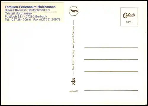Holzhausen (Burbach) Mehrbildkarte mit Familien-Ferienheim Holzhausen 1983