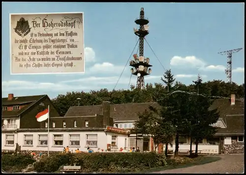 Schotten (Vogelsberg) Berggasthof Hoherodskopf (Vogelsberg-Hessen) 1973