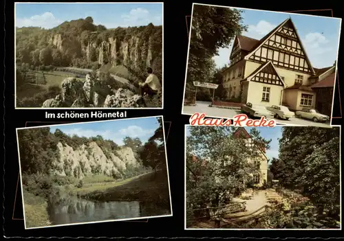 Ansichtskarte Binolen Mehrbild-AK mit HAUS RECKE Im schönen Hönnetal 1964