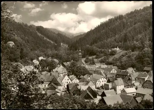 Wirsberg (Oberfranken) Panorama-Ansicht; Ort im Fichtelgebirge 1960