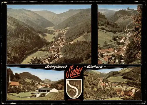 Sieber (Herzberg am Harz) Mehrbildkarte Gebirgskurort Südharz 1968