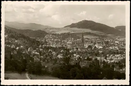 Ansichtskarte Freiburg im Breisgau Blick auf die Stadt 1958